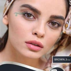 لنز قهوه ای تن 3 مارشال