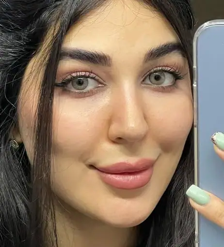 خرید لنز رنگی طوسی عسلی دهب پرل