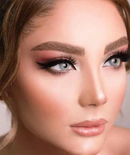 خرید لنز رنگی طوسی سبز دهب راین