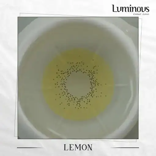 لنز رنگی سبز عسلی لومینس لمون - Image 2