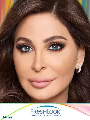 خرید لنز رنگی آبی فرشلوک کالربلندز بلو