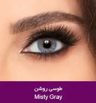 لنز رنگی طوسی فرشلوک کالرز میستی گری - Image 2