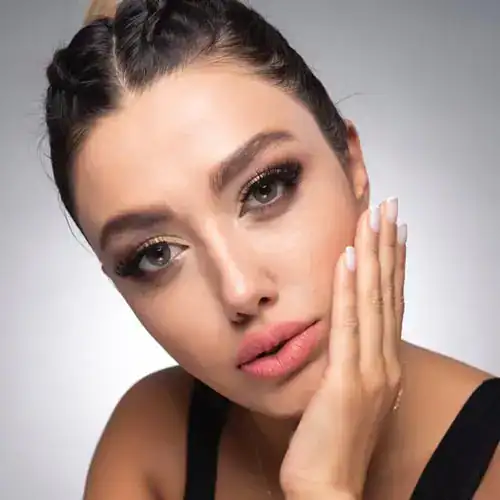 خرید لنز رنگی سبز عسلی رینبو سول براون تن 2