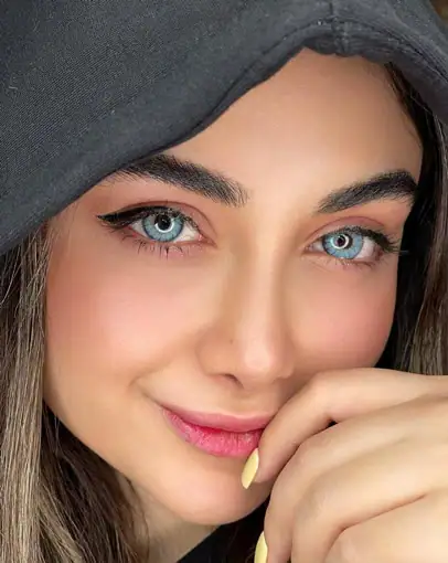 خرید لنز رنگی آبی اقیانوسی ترسا لنا بلو