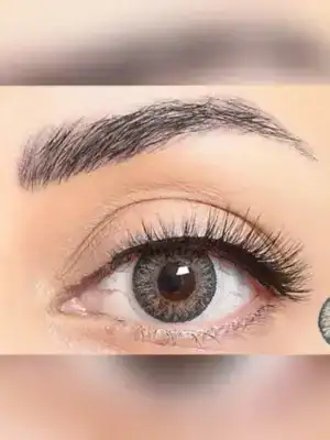 Alternative view of لنز رنگی طوسی عسلی فستیوال مورنینگ گری تن 3