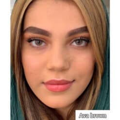 خرید لنز رنگی آوا براون
