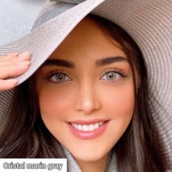 خرید لنز رنگی کریستال رنگ مارین گری