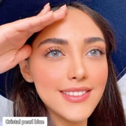 خرید لنز رنگی کریستال رنگ پرل بلو
