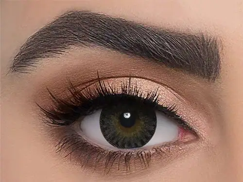 لنز رنگی طوسی عسلی دهب دایموند - Image 2