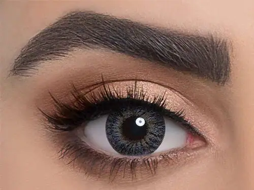 لنز رنگی طوسی عسلی دهب سوارفسکی - Image 2