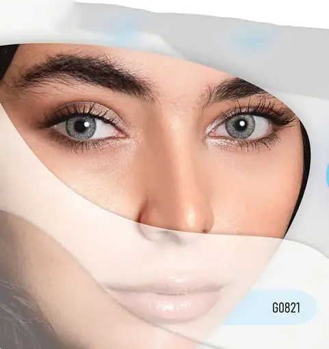 لنز رنگی طوسی یخی کلیر ویژن G0821 - Image 2