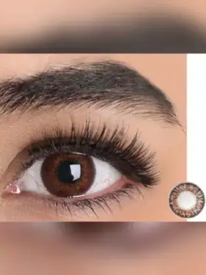 Alternative view of لنز رنگی قهوه ای ایراپتیکس براون
