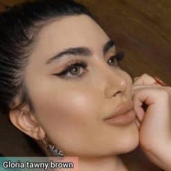 خرید لنز رنگی گلوریا تاونی براون