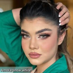 تست لنز رنگی آمورا اسنو وایت