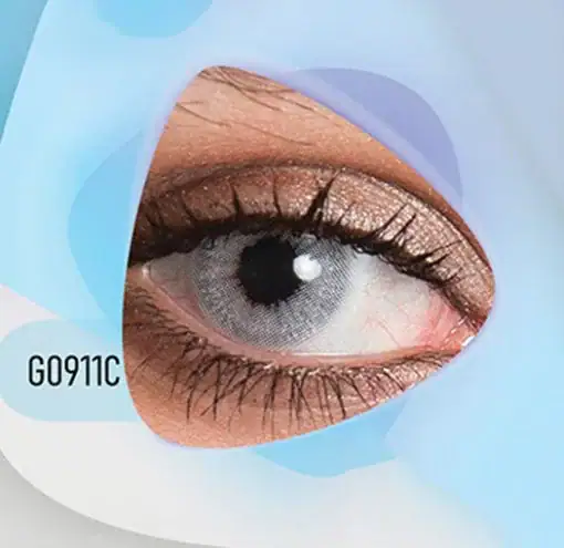 خرید لنز رنگی طوسی یخی کلیر ویژن G0911C