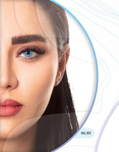 خرید لنز رنگی آبی کلیر ویژن XKU802