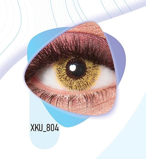 خرید لنز رنگی عسلی کلیر ویژن XKU804