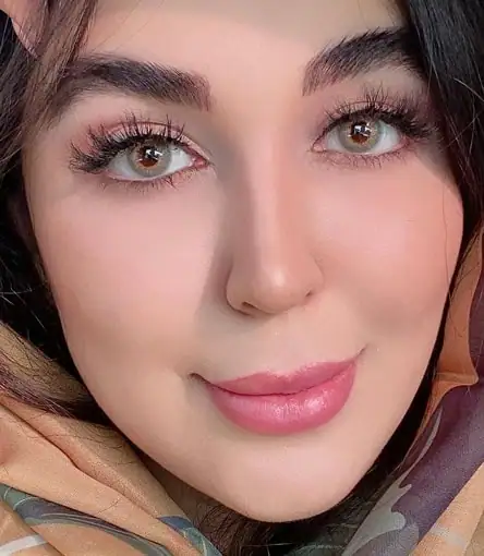 خرید لنز رنگی سبز عسلی دهب ماربل