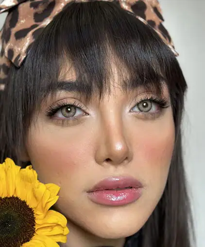 خرید لنز رنگی سبز عسلی سلنا انیسا