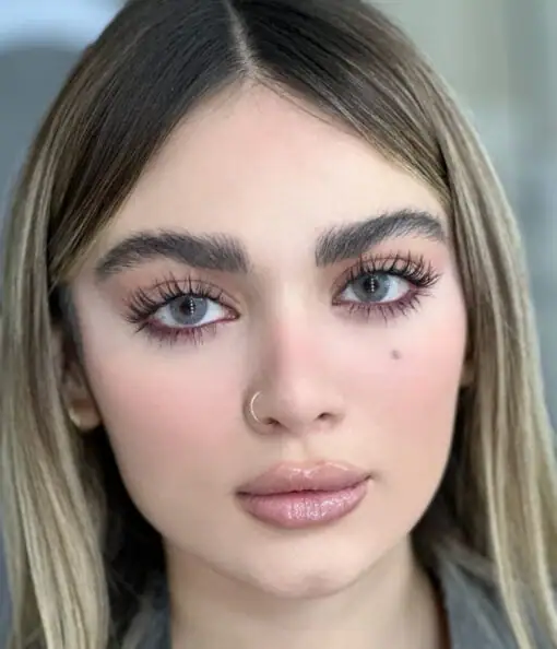 خرید لنز رنگی طوسی آبی آیس کالر شاینی گری