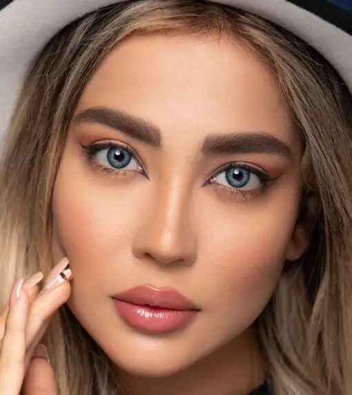 خرید لنز رنگی آبی اپتی کالر ریتا دارک بلو