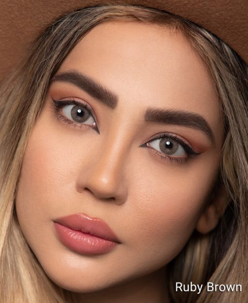 خرید لنز سالانه اپتی کالر رابی براون