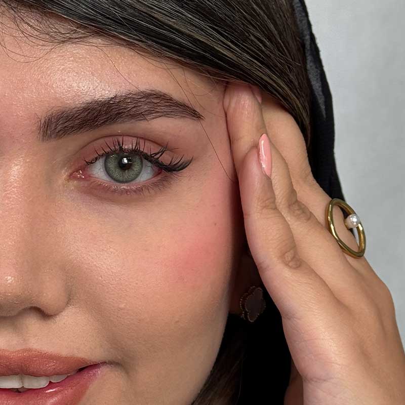 لنز رنگی سبز رز لیلی گرین - Image 3