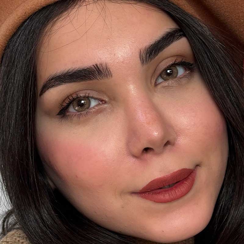 لنز رنگی عسلی رز لیلی براون - Image 5