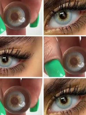 لنز رنگی سلنا آبی روشن دوردار ماهانه