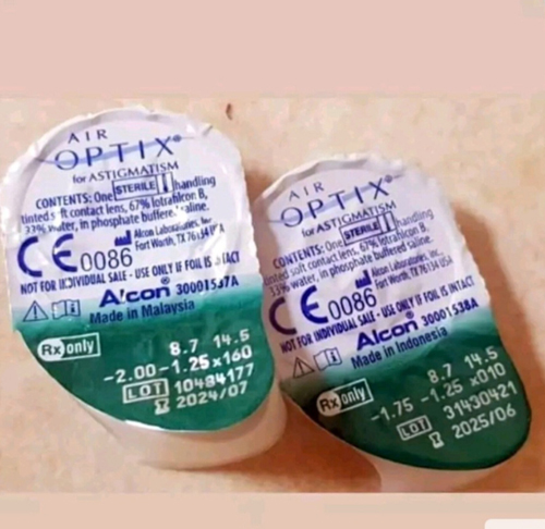 لنز ایراپتیکس آستیگمات دار