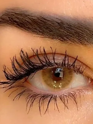 لنز عسلی خاکی کافی سلنا