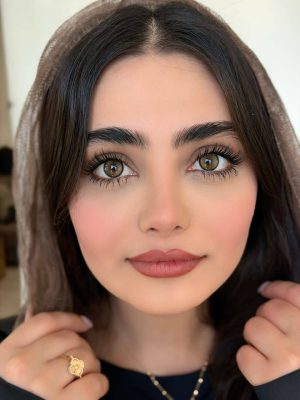 لنز رنگی عسلی یونیک گلد هیزل